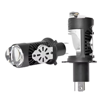 Projecteur WEIRUI à LED H4 pour moto et voiture, 100W 12V, haute puissance, faisceau Hi/Lo super lumineux, Plug & Play, avec dissipateur thermique