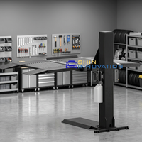 Shininnovation POPS Élévateur de stationnement hydraulique automatique 2000 kg, colonne de levage monopoteau pour le stationnement superposé des véhicules en garage domestique