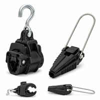 Pince de suspension FTTH, pince d'ancrage, accessoires pour câbles à fibres optiques pour l'installation de câbles aériens