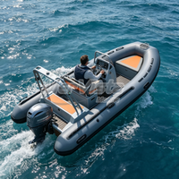 Bateau pneumatique à coque rigide en aluminium Hypalon haute vitesse de 3,6 m pour la pêche