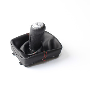 Funda de cuero para palanca de cambios de coche, diseño ergonómico para Volkswagen Polo 5, 6 velocidades - Product Image 5