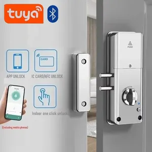 Tuya APP IC Card Lock sblocco serrature elettroniche senza supporto di perforazione Gateway per la serratura intelligente - Product Image 3
