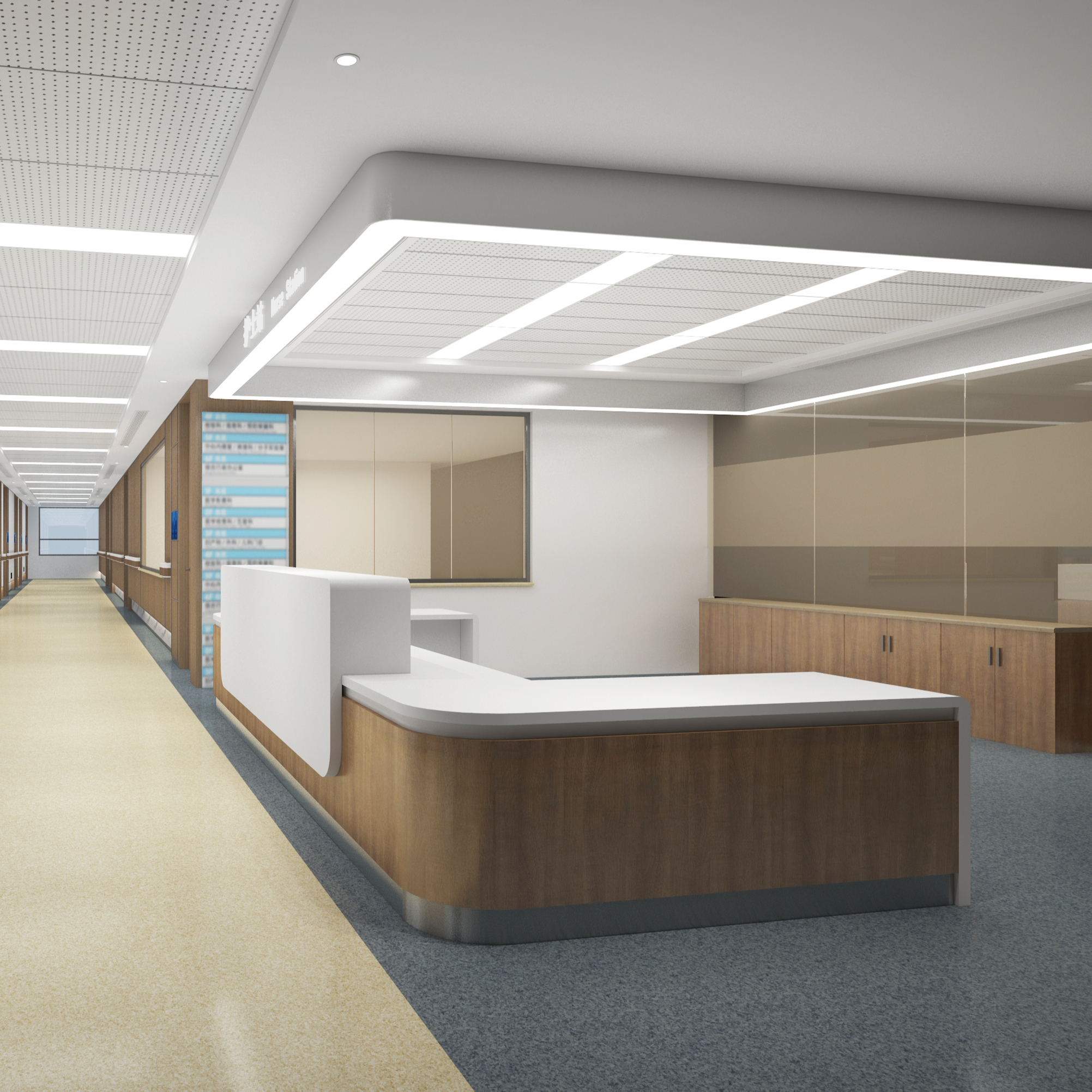 Hospital Медсестра Станции, стойка регистрации, белый цвет