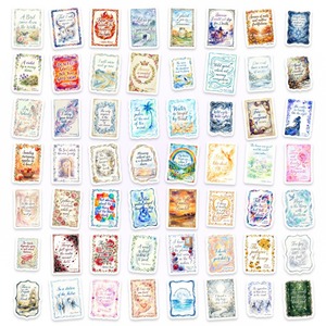 50 Pegatinas de Vinilo con <span class=keywords><strong>Frases</strong></span> <span class=keywords><strong>Motivadoras</strong></span> en Acuarela, Resistentes al Agua, Estilo Vintage, para Decorar Laptops, Diarios y Álbumes de Recortes - Product Image 4