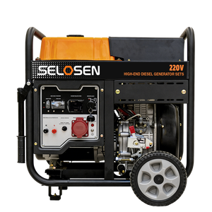 SELOSEN ポータブル強力発電機モーター 3kW 5kW 6kw 7kw 8kw パワーディーゼル発電機 6KW ディーゼル発電機 12.5L大型タンク付き - Product Image 5