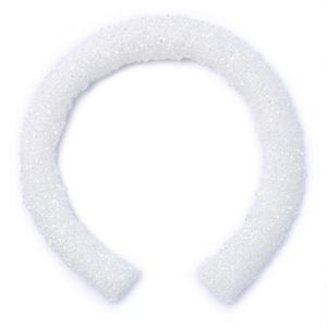 ฝาครอบพวงมาลัยสีขาวประดับกลิตเตอร์อุปกรณ์ตกแต่งภายในรถยนต์ - Product Image 1