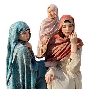 Gran Oferta: Nuevas Bufandas Largas de Cachemira para Mujer Musulmana, Chales Grandes Cálidos de Invierno, Bufanda Jacquard con Diseño de Cachemira, Pashmina, Estola para Damas - Product Image 1