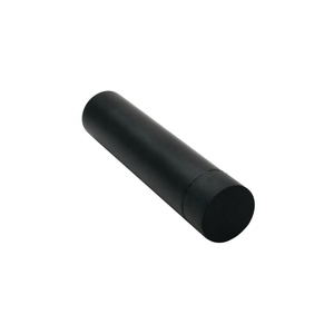 Wall Mount giữ cửa màu đen an toàn cửa thép không gỉ Stopper với cao su Bumper đệm - Product Image 1