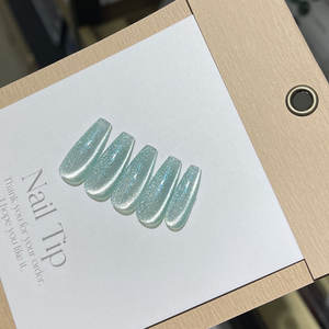 UOMEEI Beliebte 15g Kristall Cat Eye Gel Polnisches Seegras Blaue Kunst Tipps Französischer Stil Internet Sensation Nail Enhancement LED Lampe - Product Image 6
