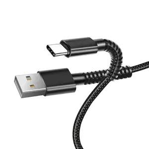 Sterke Duurzame Usb Type C Kabel 3a Snel Opladen USB-C Data Opladen Kabel Snel Opladen C Type Lader Snoer