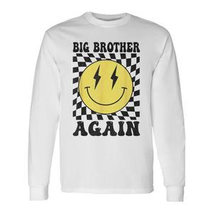 Camiseta de Manga Larga con Estampado de Cara Sonriente de Big Brother Again, Ropa Promocional - Product Image 1