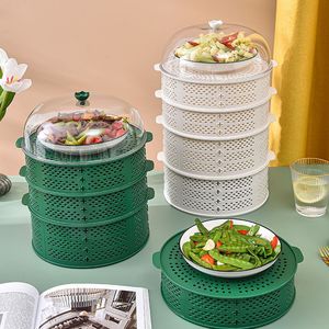Hollow-out Food Cover With Lid Multi Layer Insect Proof For Home Use - Product Image 1