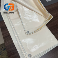 Tissu d'auvent résistant aux intempéries en rouleau, soudable, résistant aux UV, bâche haute résistance, abri extérieur