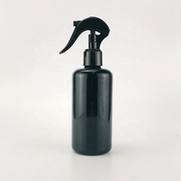 Bouteille d'eau pulvérisateur 200 ml bouteilles en verre noir emballage cosmétique vide pulvérisateur à gâchette bouteille de pulvérisation à brume fine