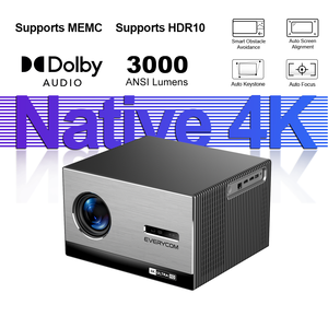 Proiettore 4K Nativo 3840x2160 Everycom Cinelux 3000ANSI Ultra Luminoso FLED Smart con Auto Focus e Correzione Trapezoidale per Home Theater Cinema 4K - Product Image 1