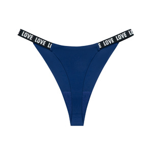 Tangas sexis de encaje fino con letras plateadas estilo camiseta sin costuras de cintura baja para mujer - Product Image 6