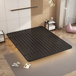 Simple <b>Single</b> Iron <b>Bed</b> Frame 1.5m 1.8m Silent Steel <b>Bed</b> No Headboard Double Iron <b>Bed</b> Stable Support - Product Image 2