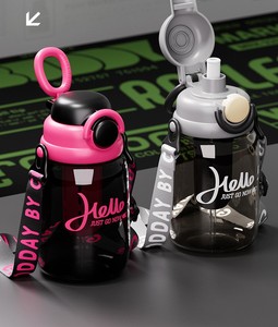 Borraccia in Plastica da 950ml per Studenti e Bambini, Ecologica, Antiscivolo, Antigoccia, Sicura per Alimenti, Riutilizzabile, con Logo Personalizzabile, Infusore per Tè, Ideale per Palestra e Attività all'Aperto - Product Image 6