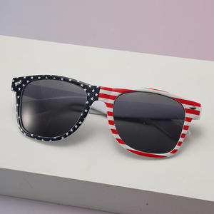 2026 Nieuwe Kleur Patriot NFL NHL Wedstrijd UV400 Promotionele Vlag Amerika Zonnebril PC Montuur Bril - Product Image 3