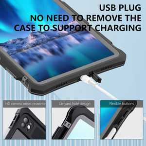 Étui pour tablette étanche sous-marine IP68 Anti-chute SHELLBOX Custom Fit 7.4x10.16 Inch pour <span class=keywords><strong>iPad</strong></span> <span class=keywords><strong>Pro</strong></span> 11 4th Gen 2024 - Product Image 6