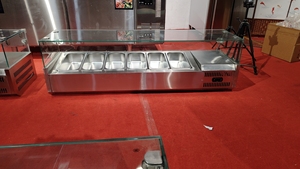 Mesa Refrigerada <span class=keywords><strong>de</strong></span> Preparación <span class=keywords><strong>de</strong></span> Sándwiches <span class=keywords><strong>de</strong></span> Acero Inoxidable 201, Duradera, con Enfriamiento Estático, Eficiencia Energética A++, para Pizzería - Product Image 4