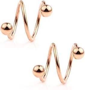 Boucles d'oreilles spirales en acier inoxydable pour <span class=keywords><strong>piercing</strong></span> d'oreille, <span class=keywords><strong>piercing</strong></span> de cartilage, <span class=keywords><strong>spirale</strong></span>, pour femmes et hommes - Product Image 4