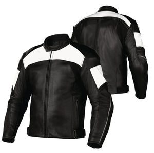 Chaquetas de Motociclista de Cuero Genuino para Hombre, Cómodas, de Fábrica, Ecológicas, de Entrega Rápida, Estilo Urbano - Product Image 3