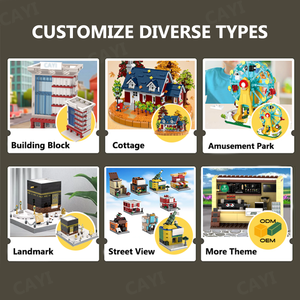 Cayi Số Lượng Lớn Tùy Chỉnh Sáng Tạo Khối Mô Hình Xây Dựng Đồ Chơi Moc Tương Thích DIY Hạt Khối Đồ Chơi Tùy Biến Xây Dựng Khối Bộ - Product Image 2