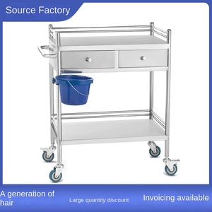 <span class=keywords><strong>Chariot</strong></span> à outils à trois niveaux en acier inoxydable pour hôpital, pour instruments, soins infirmiers, changement de médicaments, véhicules, garantie à vie sur site - Product Image 3