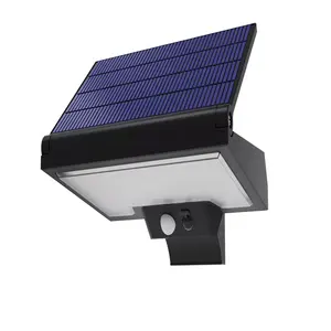 Venda quente 4 modos operacionais flip LED solar parede lâmpada