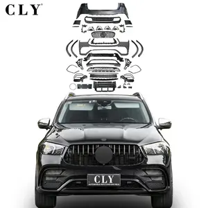 CLY शरीर किट के लिए 2020 2021 मर्सिडीज GLE W167 V167 उन्नयन GLE63 एएमजी फ्रंट रियर कार Bumpers ग्रिल पहिया मेहराब रियर विसारक टिप्स