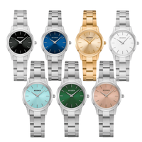 Boîtier de montre en acier inoxydable 316L BESSRON, cadran 2035, bracelet haut de gamme, ensembles d'accessoires de montre en gros pour femmes