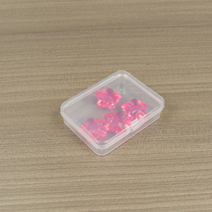 Rectangular Transparent Plastic Storage Box 6x4.6x1.5cm Covered Jewelry And Ornament Container For DIY Nail Art Packaging - Product Image 3