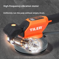 16V Kabelloses Fliesen-Vibrationsmaschinen-Set mit 2 Akkus
