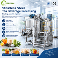 Cuve d'extraction de thé industrielle en acier inoxydable avec chemise chauffante, chaudière de cuisson pour sirop de sucre pour la transformation de boissons au thé