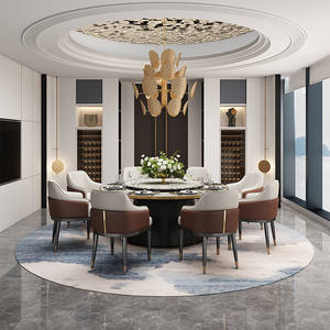 モダンなイタリアンライトラグジュアリーダイニングチェア、メタルフレーム、ソフトな張り地、家庭用家具、レストラン、ホテル、会議用 - Product Image 3