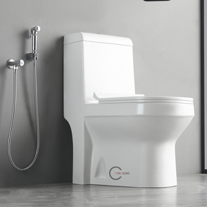 White Sanitary Ware <b>Toilet</b> WC Bowl One Piece Bathroom Ceramic Floor <b>Toilet</b> - Product Image 2