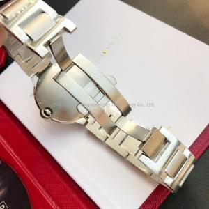 Montre automatique pour homme avec affichage de la date, chiffres romains, design de couronne à billes à droite, bracelet en acier doré, cadran texturé doré - Product Image 6