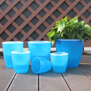 <span class=keywords><strong>Maceta</strong></span> hidropónica de resina verde grande al por mayor directa de fábrica, diseño moderno creativo, lavabo perezoso absorbente automático para jardín - Product Image 5