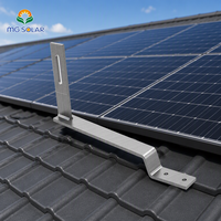 Crochets de fixation solaire MG Solar en acier inoxydable pour toitures métalliques et panneaux photovoltaïques