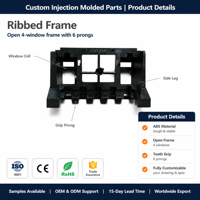 Supports et cadres moulés par injection plastique personnalisés avec rainures pour pièces d'appareils électroménagers Fabricant OEM ODM
