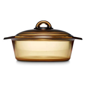 Stock du fabricant, grande casserole de 2,5 L, deux anses, four, mijoteuse, accessoires de cuisine, ustensiles de cuisine, casserole à soupe, plat en verre, casseroles - Product Image 1
