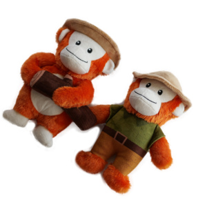 Haute qualité en gros personnalisé Camping chien jouets mignon <span class=keywords><strong>singe</strong></span> ours doux en peluche mâcher chien jouets - Product Image 1
