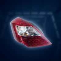 Nuevo Conjunto de Luz Trasera Izquierda Roja 1067001230 para Geely Emgrand EC7 Sedán 2009-2017, Reemplazo OE