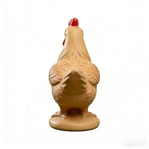 Estatua de Gallina Roja Marrón de Tamaño Real, Animal de Granja - Product Image 3