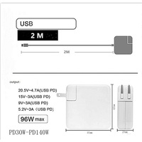 Chargeur GaN 140W 5.2V/3A 9V/3A 15V/5A 20.5V/5A 28V/5A – Adaptateur universel le plus populaire pour ordinateur portable avec 3 câbles d'alimentation