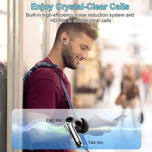 Auriculares inalámbricos Huien <span class=keywords><strong>Bluetooth</strong></span> 5,3 Auriculares con cancelación de ruido Auriculares estéreo HiFi Auriculares deportivos impermeables <span class=keywords><strong>Android</strong></span> - Product Image 6