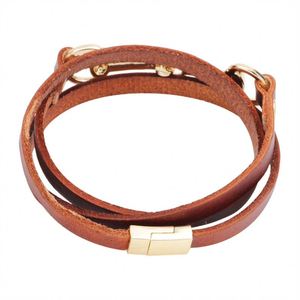 Couple <b>Leather</b> <b>Bracelet</b> Best Seller Bulk Order Discount Holiday Gift for Women Rose Gold Tone - Product Image 1