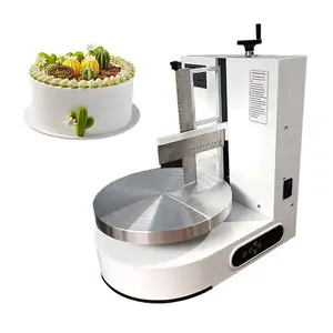 8inch round cake cream coating machine cake manufacturing plant cake icing decorating machine for family