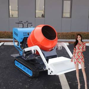 Mini camion bétonnière Mobile sur chenilles à chargement automatique nouveau avec des composants de base engrenage de boîte de vitesses de roulement de pompe - Product Image 5